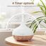 ASAKUKI 300ml Aroma Diffuser für Duftöle, Premium Ultraschall Luftbefeuchter Aromatherapie Öle Diffusor mit 7 farbigem LED Licht, BPA Free Schlafzimmer, Büro, Spa
