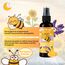 Bee Happy Kissenspray Set 3x100ml – Bio Lavendel-Orangen mit ätherischen Ölen – Frischer Duft für Kissen, Bett & Schrank – Ideal für Yoga, Entspannung, Konzentration & als Raumspray