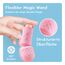 Mini Starke Massagestab, Silikon Massagegerät mit 10 Vibrationsmodi, Wasserdichte Wiederaufladbare Tragbare Klein Vibrations Massager, Leises Kabelloser Handmassagegerät, Geschenk für Frauen Rosa