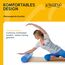 Kawanyo – Pilates Rolle 90 cm für Stabilitäts- & Balanceübungen – Übungshilfe zum Pilatestraining – Yoga Rolle aus Hartschaum für Yoga, Pilates, Fitness, Gymnastik, Reha & Therapie (Blau)