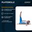 Kawanyo – Pilates Rolle 90 cm für Stabilitäts- & Balanceübungen – Übungshilfe zum Pilatestraining – Yoga Rolle aus Hartschaum für Yoga, Pilates, Fitness, Gymnastik, Reha & Therapie (Blau)