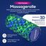 Body & Mind® Faszienrolle Massage-Rolle Fitnessrolle Sportrolle Therapierolle; Faszien-Training am Oberkörper, Nacken, Rücken, Beine, Waden & allen anderen Muskelgruppen; 33 x 14,5 cm; Grün-Blau