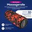 Body & Mind® Faszienrolle Massage-Rolle Fitnessrolle Sportrolle Therapierolle; Faszien-Training am Oberkörper, Nacken, Rücken, Beine, Waden & Allen Anderen Muskelgruppen; 33 x 14,5 cm (Schwarz-Rot)