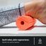 BLACKROLL® MINI FLOW Faszienrolle (15 x 5 cm), kleine Fitness-Rolle mit geriffelter Oberfläche, handliche Massagerolle für unterwegs, im Büro & Fitnessstudio, mittlere Härte, Made in Germany, Orange