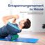 Body & Mind® Faszienrolle Massage-Rolle Fitnessrolle Sportrolle Therapierolle; Faszien-Training am Oberkörper, Nacken, Rücken, Beine, Waden & allen anderen Muskelgruppen; 33 x 14,5 cm; Grün-Blau