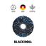 BLACKROLL® STANDARD Faszienrolle (30 x 15 cm), Fitness-Rolle zur Selbstmassage von Rücken & Beine, effektive Massagerolle für funktionales Training, mittlere Härte, Made in Germany, Schwarz/Weiß/Blau