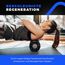 Fas Fit Faszienrolle Faszienball Selbst-Massage Set blau 6teilig – Faszien-Set für Rücken, Wirbelsäule, Pilates – inkl. Poster, Übungsheft, E-Book und Turnbeutel – inkl Nackenrolle Massageball Duoball