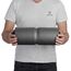 BODYMATE Faszienrolle CARE Mittel-Hart mit umlaufender Rille zu Wirbelsäulen-Entlastung mit E-Book - Carbon-Grey 35x14cm