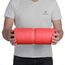 BODYMATE Faszienrolle CARE Mittel-Hart mit umlaufender Rille zu Wirbelsäulen-Entlastung mit E-Book - Pepper-Red 35x14cm