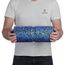 BODYMATE Faszienrolle CARE Mittel-Hart mit umlaufender Rille zu Wirbelsäulen-Entlastung mit E-Book - Schwarz/Blau 35x14cm