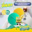 INKEE SpongeBob 5er Pack - Badebomben Kinder mit Überraschung - SpongeBob Schwammkopf Figuren zum Sammeln - 5x Badekugeln 80g mit Burgergummi-Aroma und Jojobaöl, Türkis oder Gelb