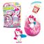 INKEE UNICORN BEACH | 3er Set Einhorn Badekugeln mit Überraschung, 3x kinder Badebomben mit Einhornfigur, Pop Corn Aroma, 3er Pack