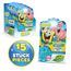 INKEE - Bubble Bath Liquid Sponge Bob 15er Set | Badezusatz Kinder, blaues Schwammkopf Schaumbad kinder Mit Mandelöl & Ananas Duft, 15x 40g