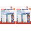 tesa Powerstrips Haken Large ECKIG - Selbstklebender Wandhaken für Glas, Kacheln, Holz, Kunststoff und andere Untergründe - Weiß (Packung mit 2)