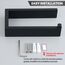 SAYAYO Toilettenpapierhalter Schwarz Klopapierhalter Edelstahl Toilettenpapierhalter Bohren Toilet Paper Holder WC Rollenhalter für Badezimmer und Küchen