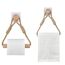 Toilettenpapierhalter ohne Bohren Klopapierhalter Klopapierrollenhalter Vintage Handtuchhalter WC Papier Halterung für WC Badezimmer Bad Vintage Dekoration Boho Deko Industrie Seil