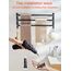 Ruhetfam 60CM Towel Bar Towel Rack Bathroom, Bathroom Accessories Set,60CM Handtuchhalter Ohne Bohren, Handtuchhalter Schwarz,