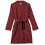 Amazon Essentials Damen Leichter Waffel-Bademantel, Mittellang (Erhältlich In Übergröße), Sattes Burgunderrot, XL