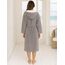 Morgenstern Bademantel Damen mit Kapuze 100% Baumwolle Frottee OEKO-TEX® Morgenmantel Leonie Taupe Größe M