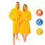 Lavea® Mexico – Bademantel Damen & Herren aus 100% Baumwolle – weicher Frottee Morgenmantel mit Kapuze, Unisex Design, Ideal für Sauna & Zuhause, saugstark & pflegeleicht