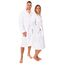 Lavea® Mexico – Bademantel Damen & Herren aus 100% Baumwolle – weicher Frottee Morgenmantel mit Kapuze, Unisex Design, Ideal für Sauna & Zuhause, saugstark & pflegeleicht