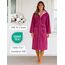 Morgenstern Bademantel Damen mit Kapuze 100% Baumwolle Frottee OEKO-TEX® Morgenmantel Leonie Fuchsia Größe S