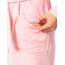 Morgenstern Bademantel Damen mit Kapuze 100% Baumwolle Frottee OEKO-TEX® Morgenmantel Leonie Rosa Größe L