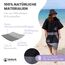 WAVE HAWAII Bade-Poncho Damen & Herren EL Yaque, Größe L/XL, 170-200cm, 100% Baumwolle Surf-Poncho Erwachsene, Travel-Handtuch mit hoher Wasserabsorption, Umziehhilfe Strand Erwachsene