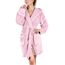 Gräfenstayn Bademantel Damen flauschig mit Kapuze - Kuschelfleece - Öko-Tex Standard 100 - Morgenmantel leicht & kurz - Größe (L, Rosa)