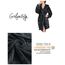 Gräfenstayn Bademantel Damen flauschig mit Kapuze - Kuschelfleece - Öko-Tex Standard 100 - Morgenmantel leicht & kurz - Größe (L, Anthrazit)