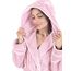 Gräfenstayn Bademantel Damen flauschig mit Kapuze - Kuschelfleece - Öko-Tex Standard 100 - Morgenmantel leicht & kurz - Größe (XL, Rosa)