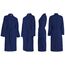 Brandsseller Unisex Bademantel aus Baumwolle 3XL – Leichter Morgenmantel aus Waffel-Piqué für Damen & Herren – Saunamantel/Hausmantel für Wellness & Zuhause - Navy