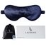 LaCourse 22 Momme Schlafmaske aus 100% natürlicher Maulbeerseide, geeignet für Schlaf, Kühle, Bequeme & Verdunkelnde Schlafmaske mit elastischem Seidenband, reiner Seidenfüllung (Marineblau)