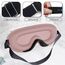 liuchanghe 3D Schlafmaske für Seitenschläfer, Augenmaske für Frauen & Herren, 100% Lichtblockierend & Atmungsaktiv, geeignet für Reise-Yoga (Rosa)