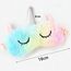 Augenmaske zum Schlafen Annimal Eye Mask Plüsch Cartoon Einhorn für erwachsene Kinder, 3D Süße Augenmaske Einhorn Breathable Eyeshade Ideal für Reisen Nickerchen … (Farbe)