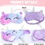 Augenmaske zum Schlafen Annimal Eye Mask Plüsch Cartoon Einhorn für erwachsene Kinder, 3D Süße Augenmaske Einhorn Breathable Eyeshade Ideal für Reisen Nickerchen … (lila)