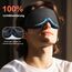 INNELO 3D Schlafmaske für Herren Frauen, 2025 Seiten Verbesserte Augenmaske für Seitenschläfer, 100％ Lichtblockierende Ergonomische Schlafbrille,mit Bequeme Drucklos-Augenhöhlen für Reisen, Schwarz
