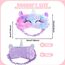 Augenmaske zum Schlafen Annimal Eye Mask Plüsch Cartoon Einhorn für erwachsene Kinder, 3D Süße Augenmaske Einhorn Breathable Eyeshade Ideal für Reisen Nickerchen … (lila)