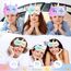 Augenmaske zum Schlafen Annimal Eye Mask Plüsch Cartoon Einhorn für erwachsene Kinder, 3D Süße Augenmaske Einhorn Breathable Eyeshade Ideal für Reisen Nickerchen … (lila)
