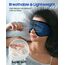 LC-dolida Schlafmaske mit Kopfhörer Bluetooth Schlafkopfhörer, Null Augendruck 3D Augenmaske,Augenabdeckung zum Schlafen Schlafbrille Seitenschläfer mit Mikrofon für Reisen/Meditation