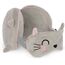 LEGAMI - Kitty Set Reisekissen mit Nachtmaske + Super Soft Plush Plüsch, Mini Größe, mit personalisierbarer ID Karte