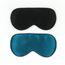 townssilk 2 x Schlafmaske aus 100% Seide mit verstellbarem Band, bequeme und superweiche Augenmaske, 1 x Schwarz und 1 x Blau (Peacockblue)
