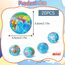 20 Stück Antistressball Weltkugel,5.5CM Stressball Globus Klein,Anti Stress Bälle,Anti Stress Spielzeug Bälle,Mini Globus Kinder Stressball für Kinder Erwachsene