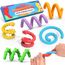 ddLUCK Fidget Toys Silikon Sensorik Stick, Sensory Spielzeug für ADHS, Anti Stress, Autismus, Stressabbau, Sensorisches Reise Kinderspielzeug Play Toy Set zur Kinder ab 3 Jahr & Erwachsene(6 Pack)
