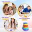 BDwing Silikon Fidget Toys Sensory Stones, 6 Stück Anti Stress Finger Spielzeug Stressabbau Reliever Geschenk für Kinder und Erwachsene, ADHS & Autismus Sensory Toys