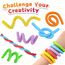 ddLUCK Fidget Toys Silikon Sensorik Stick, Sensory Spielzeug für ADHS, Anti Stress, Autismus, Stressabbau, Sensorisches Reise Kinderspielzeug Play Toy Set zur Kinder ab 3 Jahr & Erwachsene(6 Pack)