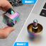 Infinity Fidget Cube, 2-in-1-Fidget-Spinner-Spielzeug aus Metall für Kinder und Erwachsene, transformierbarer Anti-Angst-Würfel-Fidget-Block, EDC-Büro-Schreibtisch-Gadget