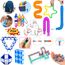 Chennyfun Stressabbau-Set, 30 Pcs Sensory Zappeln Anti-Stress Spielzeug - Infinity Cube Sensorisches Set, Fidget Toys Für Kinder Mit Angstlust, Autismus Und ADHS