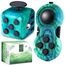 Lubibi 2Pcs Fidget Toy ,Grün Anti-Stress Würfel Spielzeug, Grün Fidget Pad Controller, Anti-Estrees Würfel mit 6Seiten Funktion, Kleine Geschenke für Kinder und Erwachsene Stressaubbau bei Nervösität