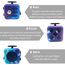 Steemjoey Fidget Toy Cube, Anti-Stress Würfel Spielzeug, Stressabbauendes Galaxy Sinnesspielzeug für Erwachsene und Kinder zum Abbau von Ängsten
